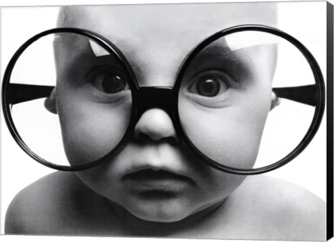 Framed Baby Face Print