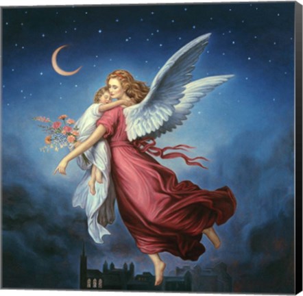 Framed Angels 5 Print