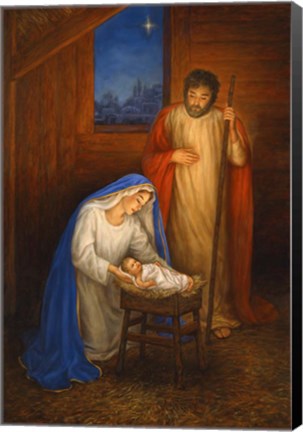 Framed Jesus Mary Joseph Print