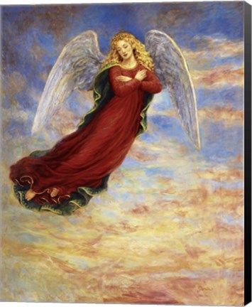 Framed Angel In The Sky Print