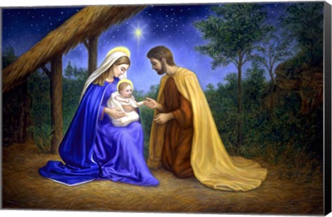 Framed Baby Jesus Print