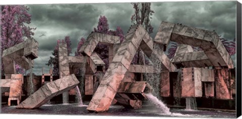 Framed Vaillancourt Fountain Print