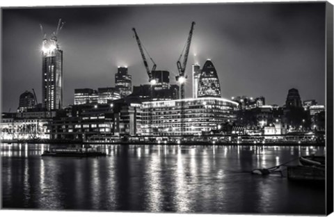 Framed London at Night Print