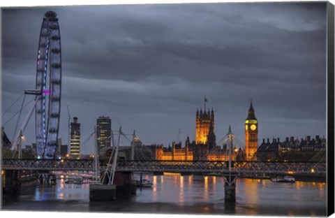 Framed From Waterloo Bridge Print