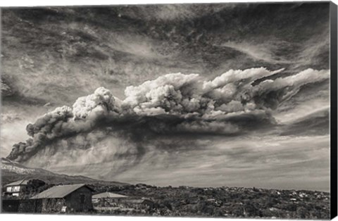 Framed Rain Clouds Print