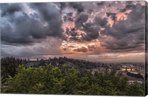 Framed Stormy Clouds Print