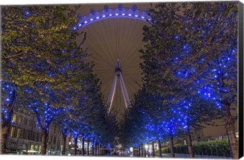 Framed Blue Lights Print