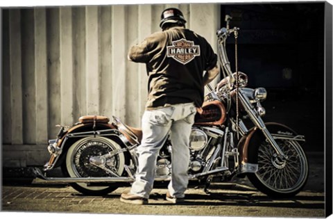 Framed Biker Print