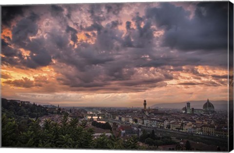Framed Bloody Sky Print