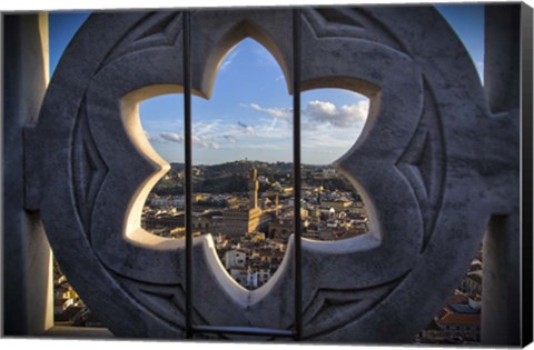Framed Over the Tower Print