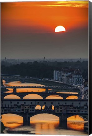 Framed Crimson sky Print