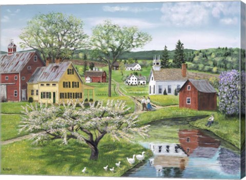 Framed Apple Blossom Time Print