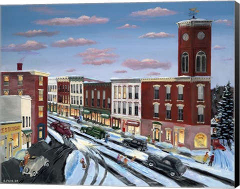 Framed Chatham Clock Tower Print
