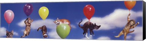 Framed Kittens in Flight Print
