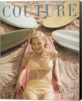 Framed Couture May 1951 Print