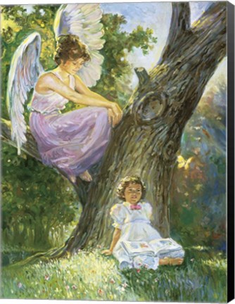 Framed Guardian Angel Print