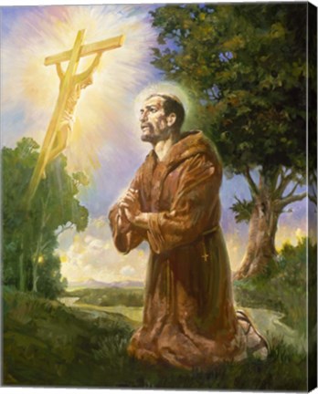 Framed Saint Francis Of Assisi Print