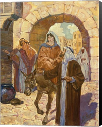 Framed Bethlehem Scene Print