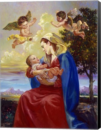 Framed Mother And Child Print