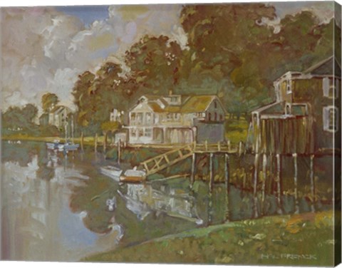 Framed South Port Harbor Print