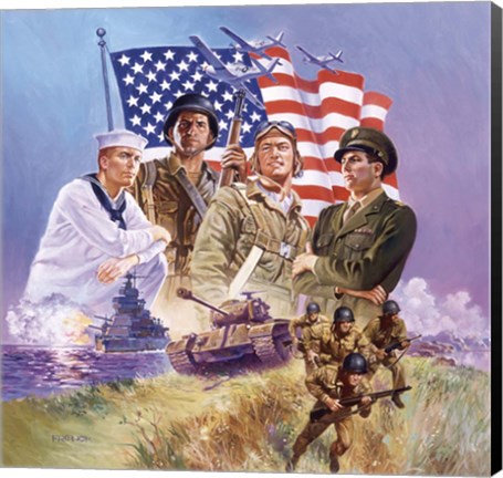 Framed Armed Forces Print
