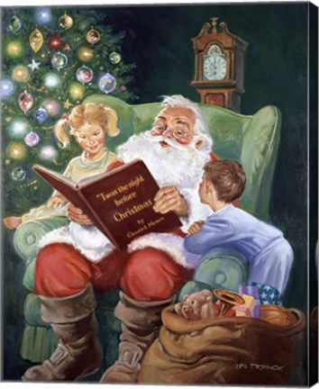 Framed Twas The Night Before Christmas Print