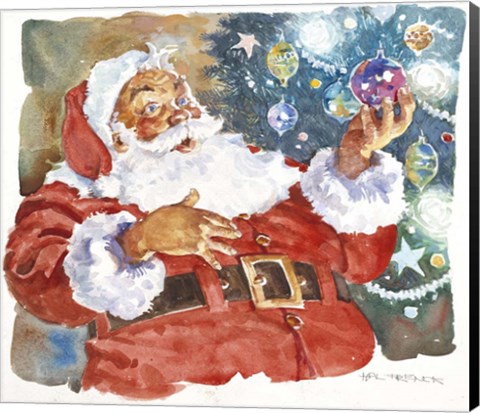 Framed Santa&#39;s Glow Print