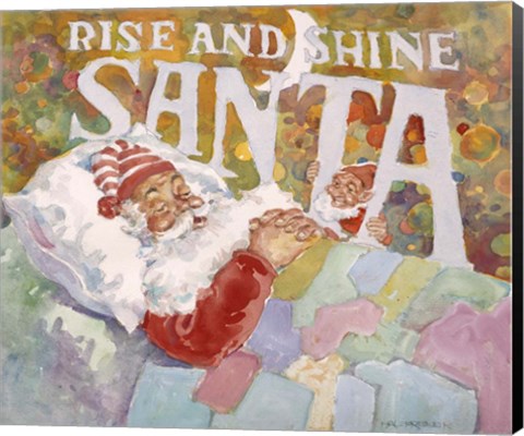 Framed Rise And Shine Santa Print