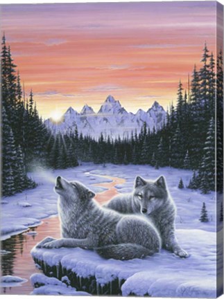 Framed Winter&#39;s Dawn Print