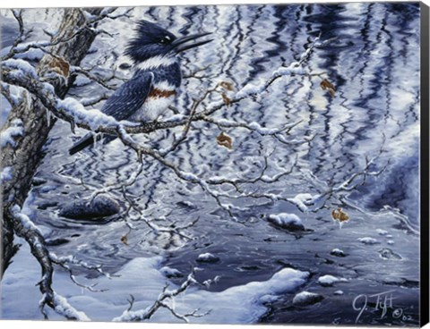 Framed Icy Reflections Print