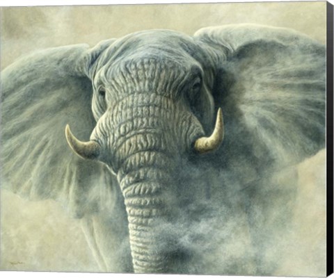 Framed Storm Elephant Print
