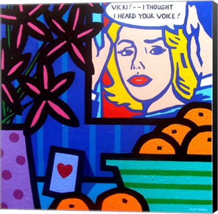 Framed Homage To Lichtenstein Print