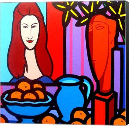 Framed Homage To Modigliani 1 Print