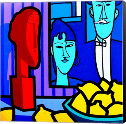 Framed Homage To Modigliani 2 Print