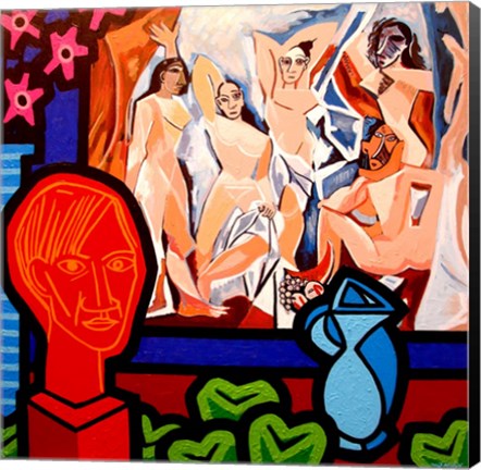 Framed Homage To Picasso 1 Print