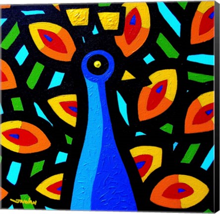 Framed Peacock 3 Print