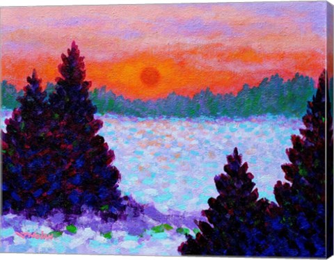 Framed Snowscape Print