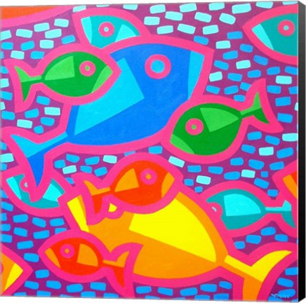 Framed Funky Fish Print