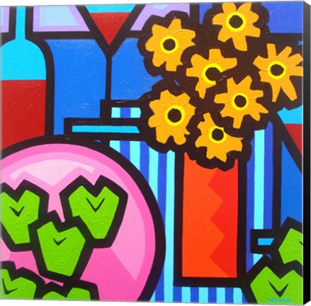 Framed Still Life With Seven Apples Print