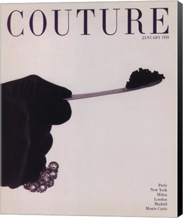 Framed Couture January 1959 Print