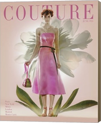 Framed Couture June 1955 Print