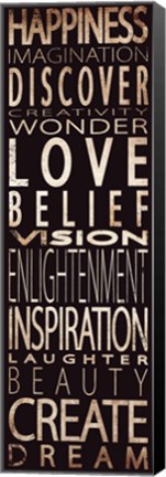 Framed Transit Inspirations I Print