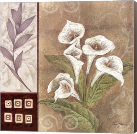 Framed Fleur Blanc I Print