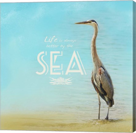 Framed Life Is Better By The Sea Print