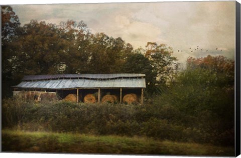 Framed Barn For The Hay Print