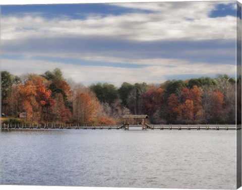 Framed Autumn At Chickasaw Print