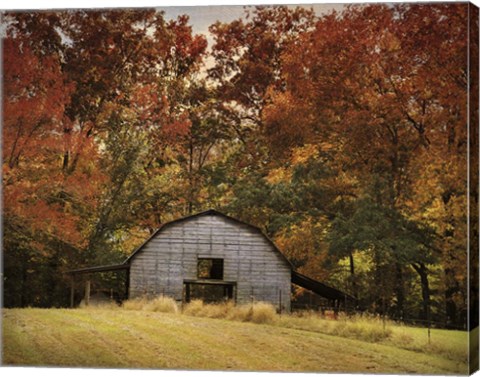 Framed Autumn Barn Print