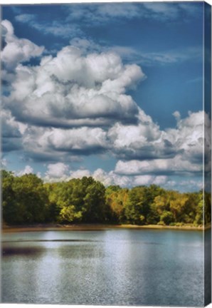 Framed Clouds Over The River Cove Print