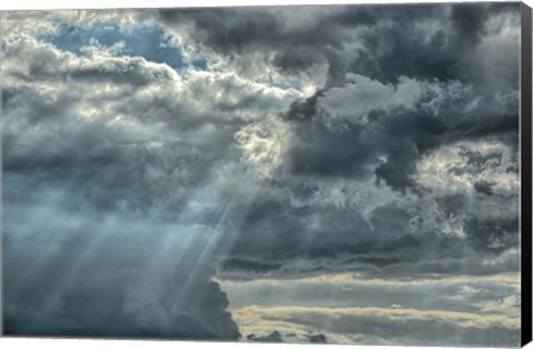 Framed Rays From Heaven Print