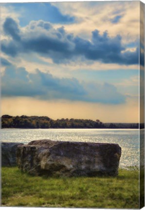 Framed River Rock Print